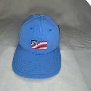 Blue Men's Baseball Cap American Flag needlepoint Embroidery adjustable July 4TH